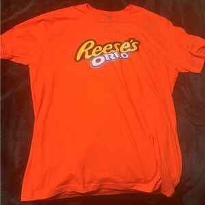 Next Level Apparel Vibrant Reese/oreo Orange T-Shirt size XL